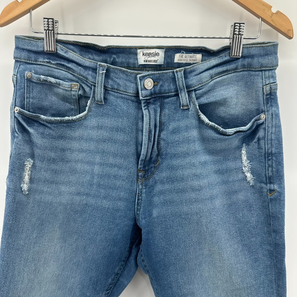 Kensie Vintage Luxe Jeans Womens 10/30 Blue Denim The Ultimate High Rise Skinny